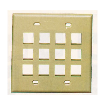 IC107F12IV - 12Port Face Ivory