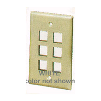 IC107F06WH- 6Port Face White