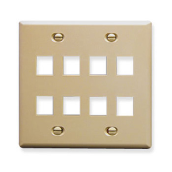 IC107FD8IV - 8Port Face Ivory