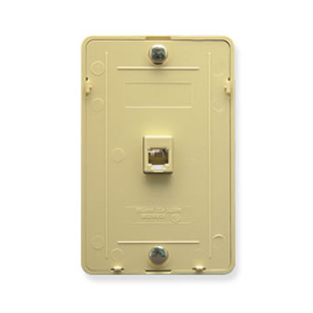 Wall Plate IDC 6P6C IVORY