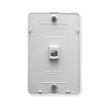 Wall Plate IDC 6P6C WHITE