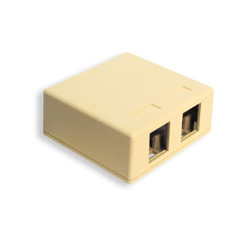 IC107SB2IV - SURFACE BOX 2PT Ivory