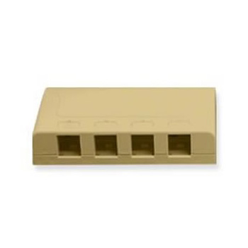 IC108SB4IV- 4Pt Elite Surface Box IVORY