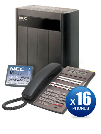 NEC DSX-80 Kit with (16) 22-Key Phones & Intramail PRO Voicemail